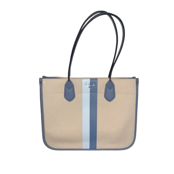 NWT Michael Kors, the Heidi Printed Center
Stripe Large Canvas Tote - Picture 3 of 7